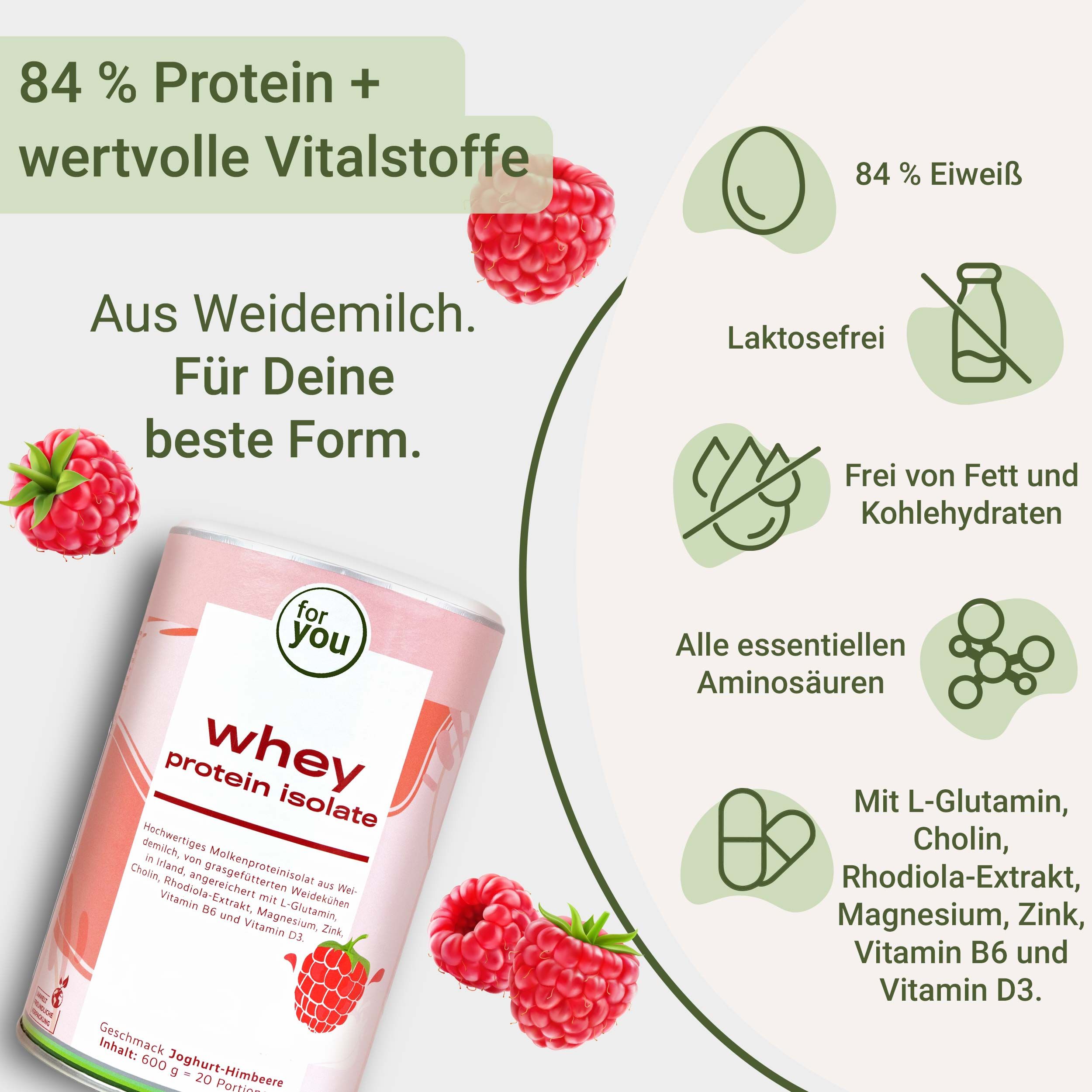 for you Whey Protein Isolate Doppelpack