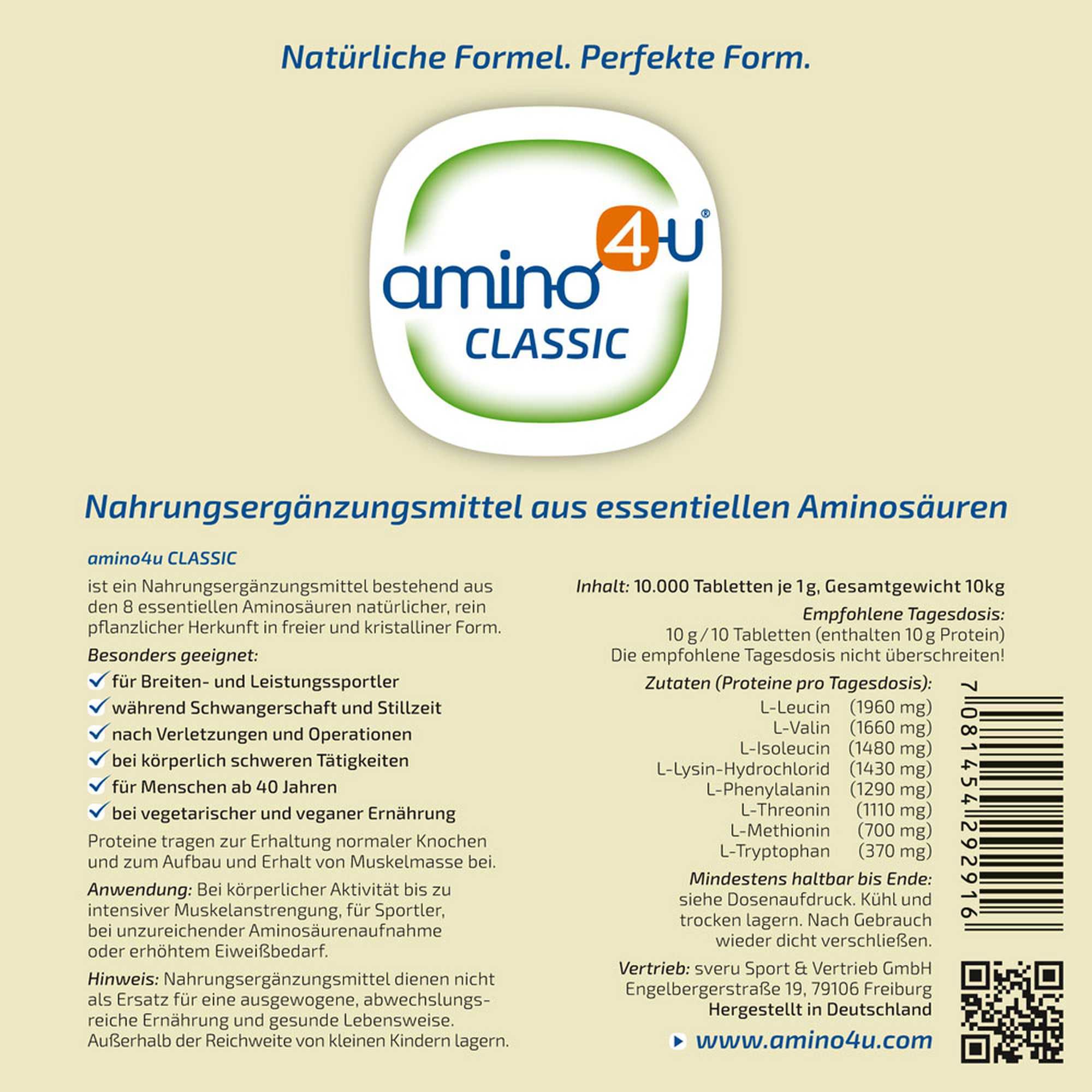 Amino4u Nahrungsergänzungsmittel