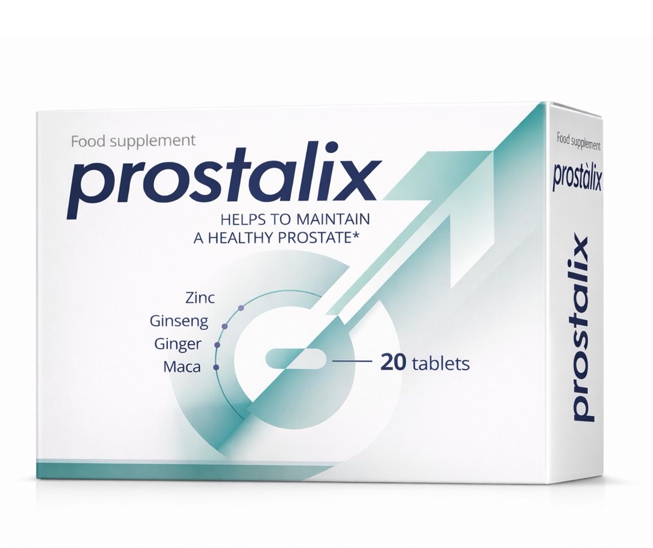Prostalixtabs: Nahrungsergänzungsmittel mit Zink, Ginseng, Ingwer, Maca. 20 Tabletten.