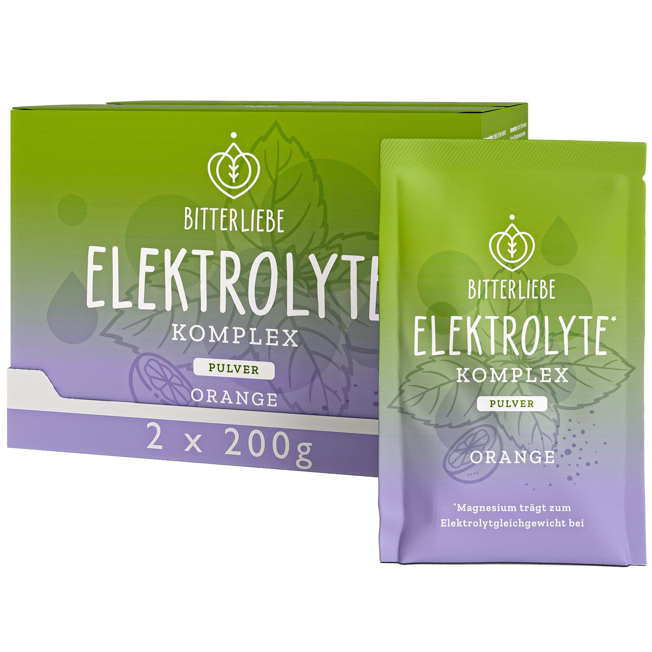 BitterLiebe Elektrolyte* Komplex Orange - Elektrolyt Pulver mit Magnesium & Kalium