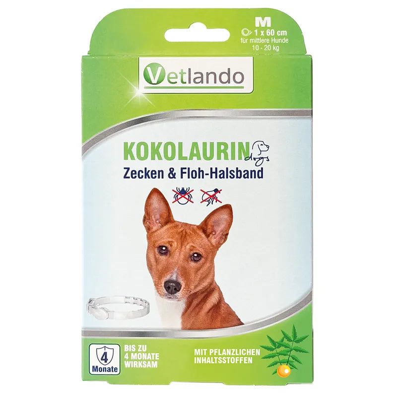 Vetlando Kokolaurin Zecken- & Floh-Halsband für Hunde