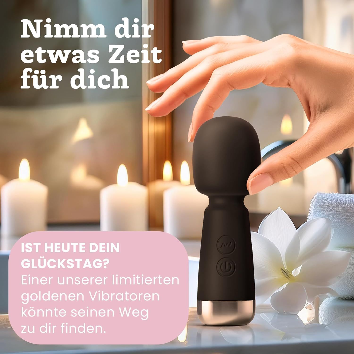 Oliver James Bullet Mini Vibrator Schwarz