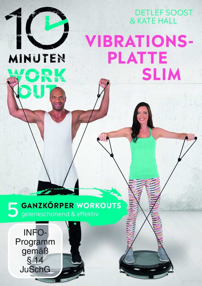 10 Minuten Workout-Vibrationsplatte Slim