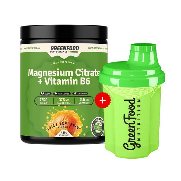 GreenFood Nutrition Performance Magnesium Citrate  + 300ml Shaker