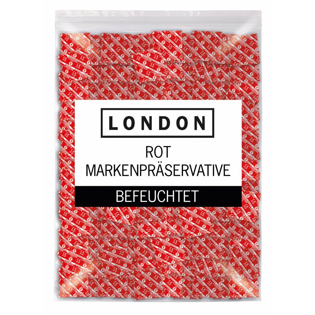London Kondome Feucht Rot Erdbeere 1.000 Stück