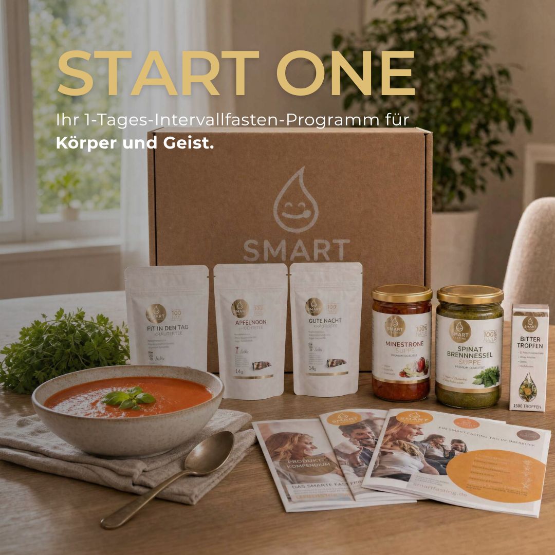 Smart Fasting®  1-Tages-Detox-Kur - DETOX ONE - vegan, natürlich - Fasten nach Buchinger