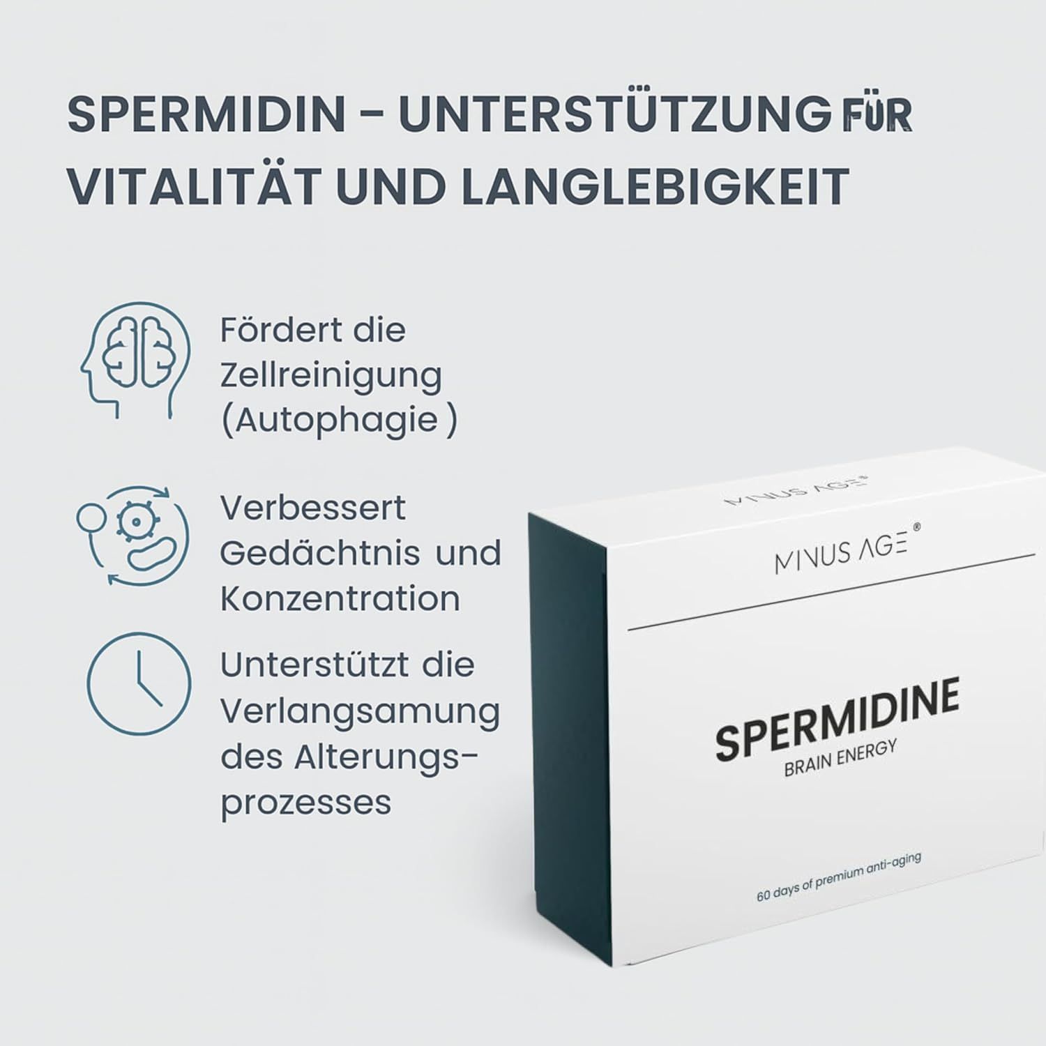 Minus Age Spermidine Zellregeneration Kapseln