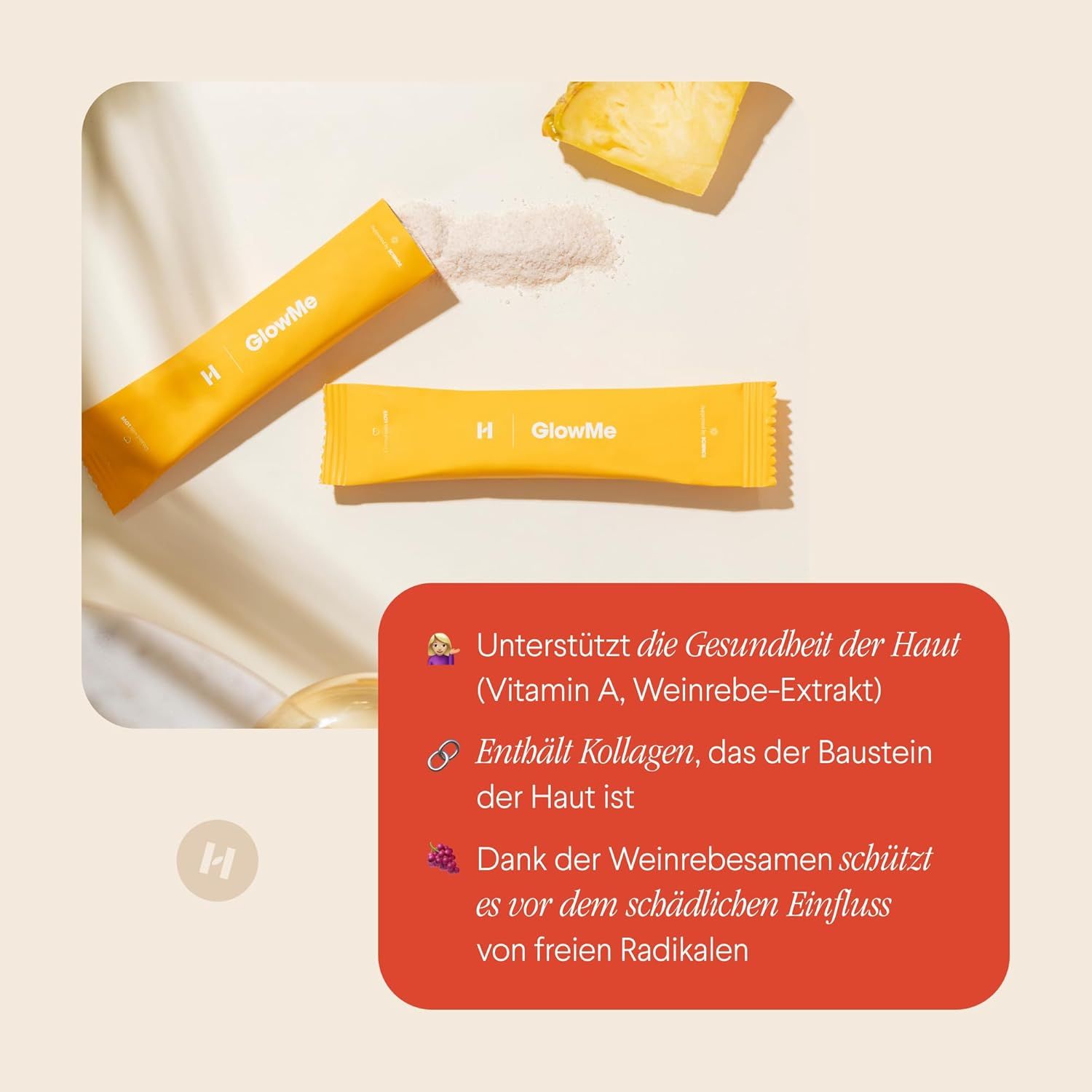 Health Labs Care GlowMe Kollagen Beauty  Beutel