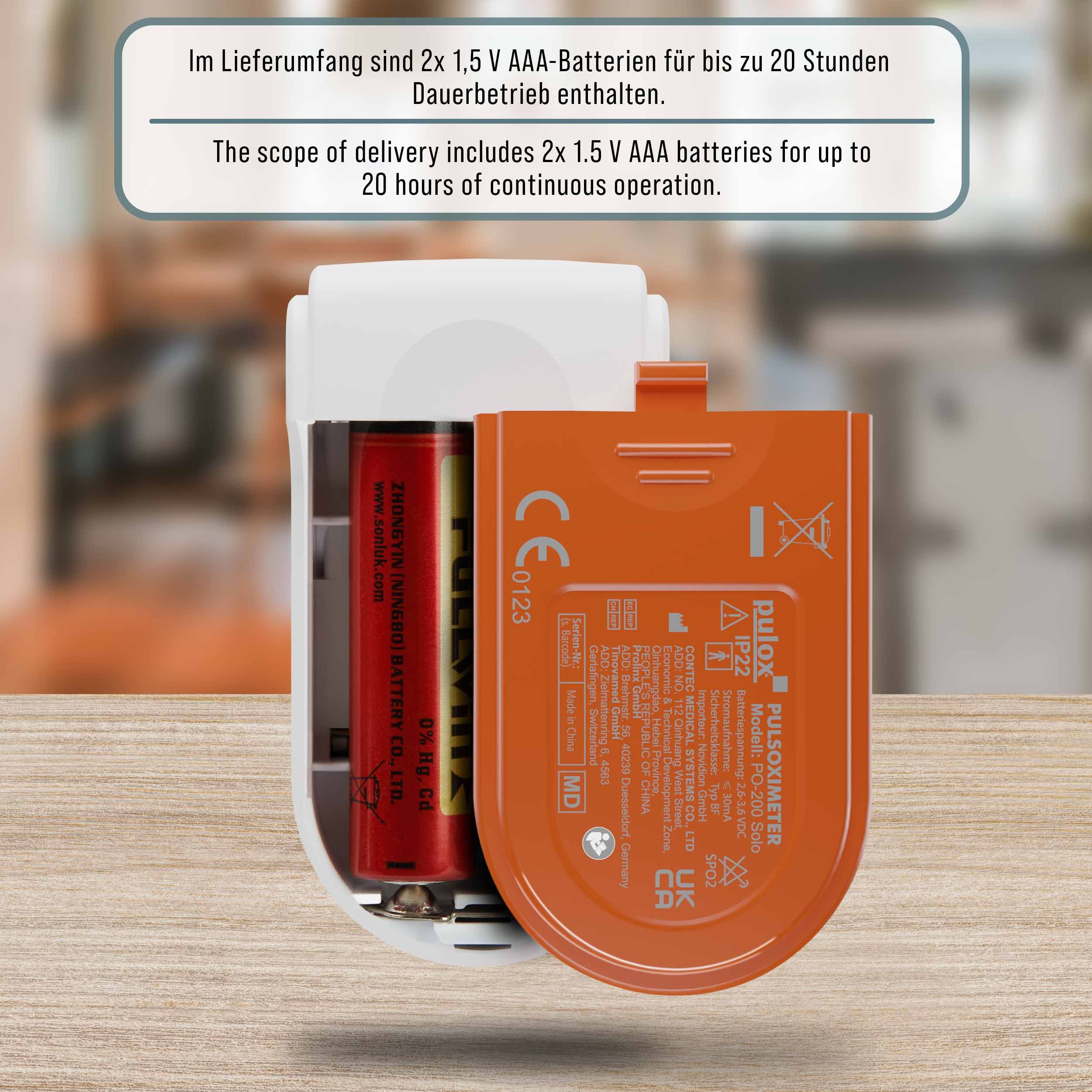 pulox - PO-200 Solo - Finger-Pulsoximeter - Orange