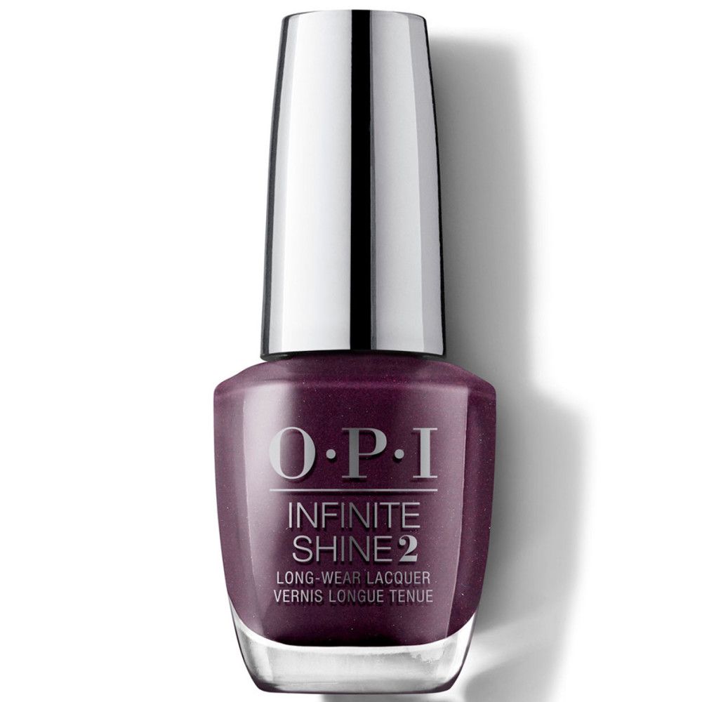 OPI Nagellack-Flakon mit silbernem Deckel. Aufschrift: Infinite Shine 2.