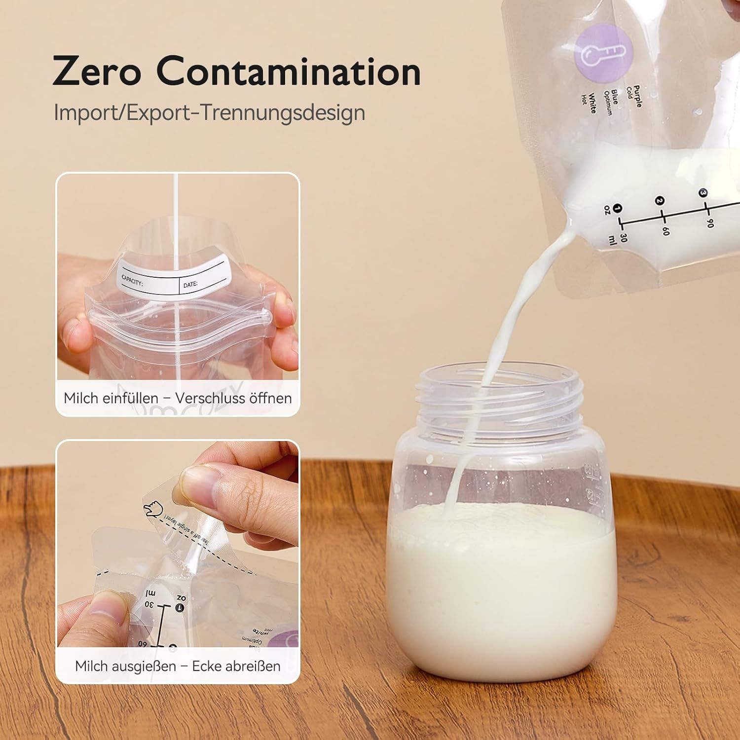 Momcozy Muttermilch-Aufbewahrungsbeutel