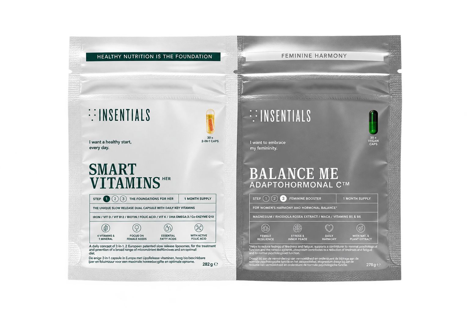Insentials - Hormonal Balance Pack - tägliche Unterstützung für Hormonaktivität, Energie und