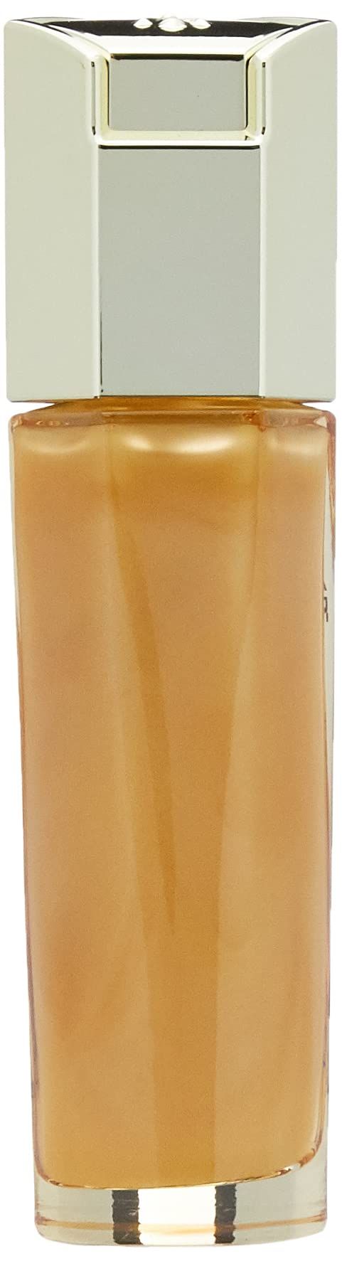 Goldfarbene Flasche mit silbernem Deckel. Produktansicht.