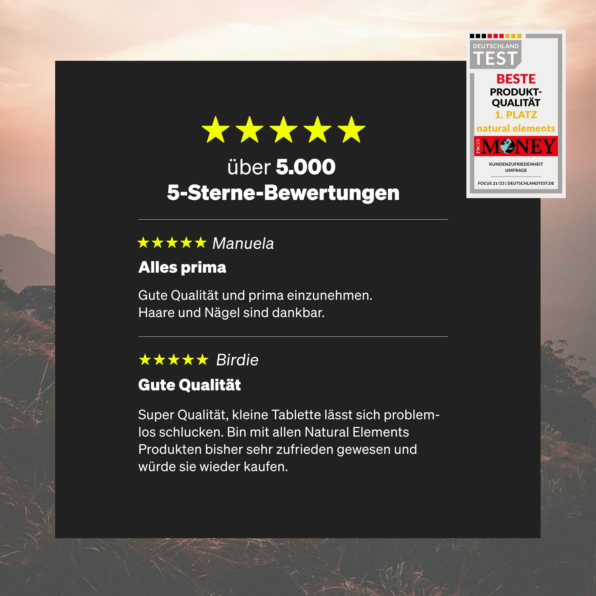 Bewertungen. Sterne-Bewertungen. Zitat: Alles prima einzunehmen. Haare und Nägel sind dankbar. Zitat: Gute Qualität. Kleine Tablette.