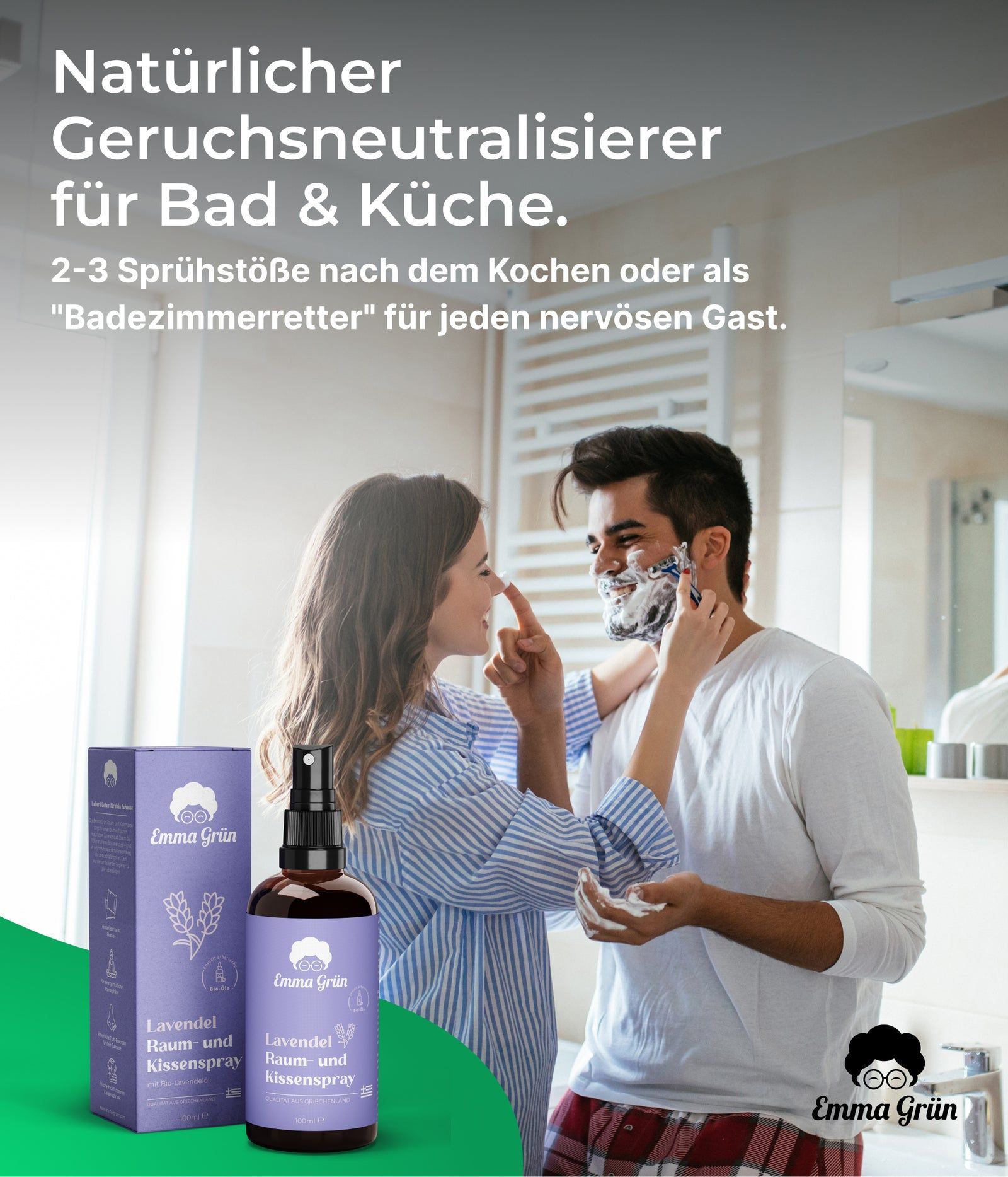 Emma Grün® Lavendel Raumspray & Kissenspray Bio