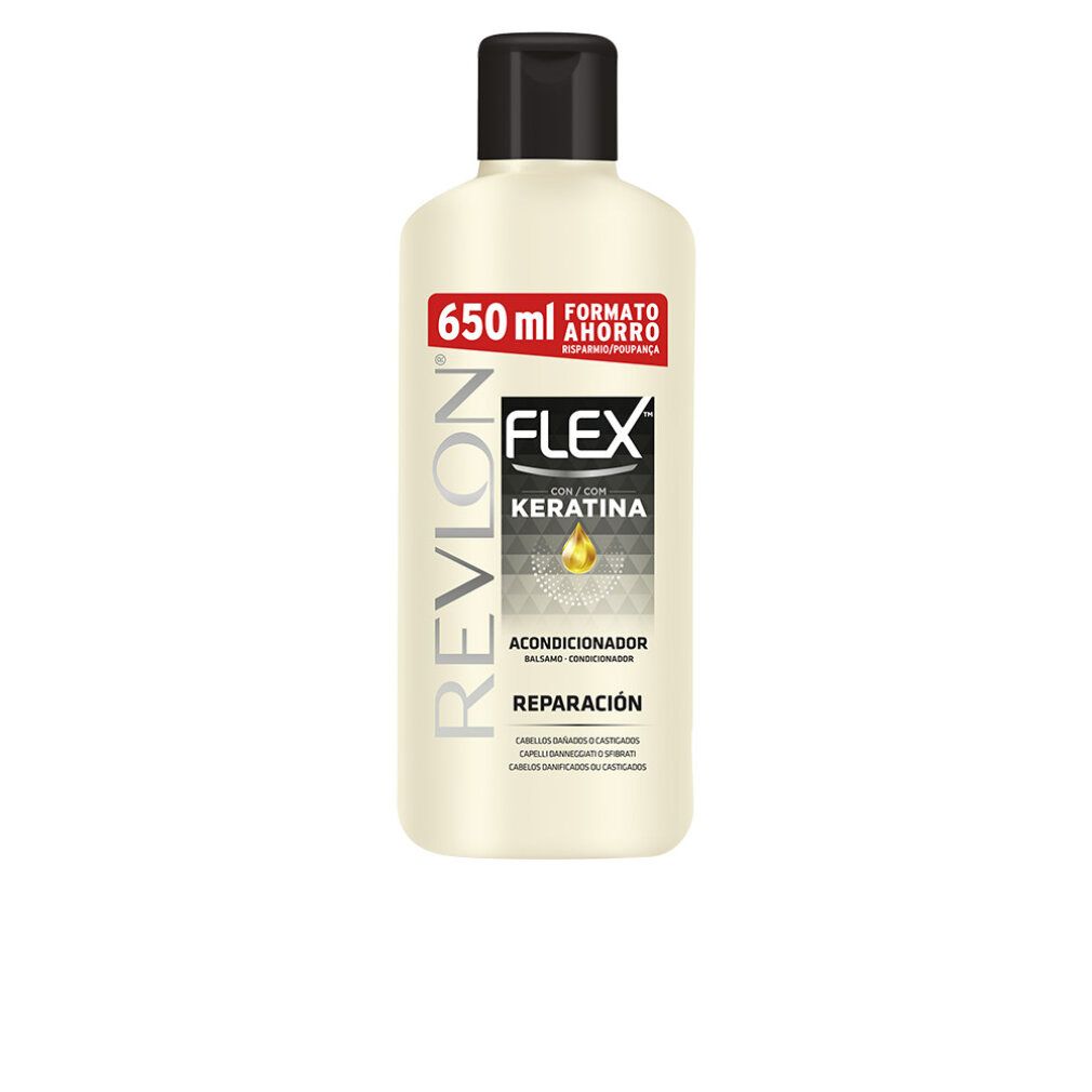 Revlon Flex Keratin Conditioner, 650 ml, Reparatur für geschädigtes Haar.