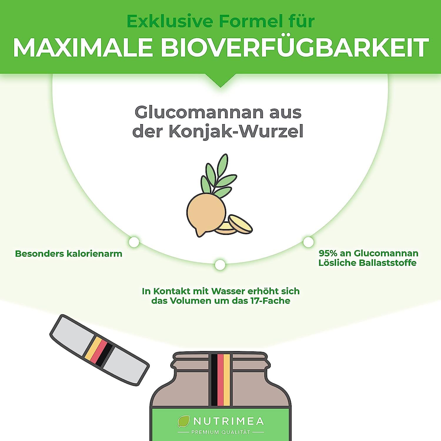 Nutrimea Glucomannan aus Konjak Wurzel