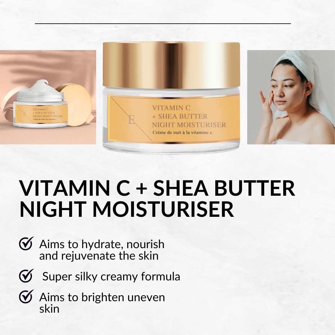 ErthSkin London VITAMIN C + Sheabutter-Feuchtigkeitscreme für die Nacht