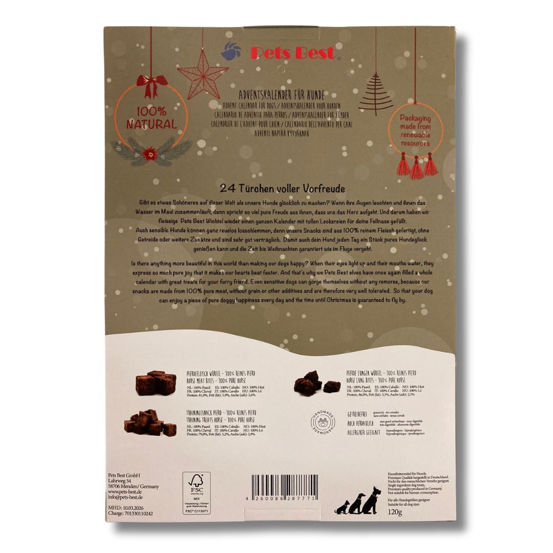 Hypoallergener Adventskalender für Hunde "Boho" - Pets Best
