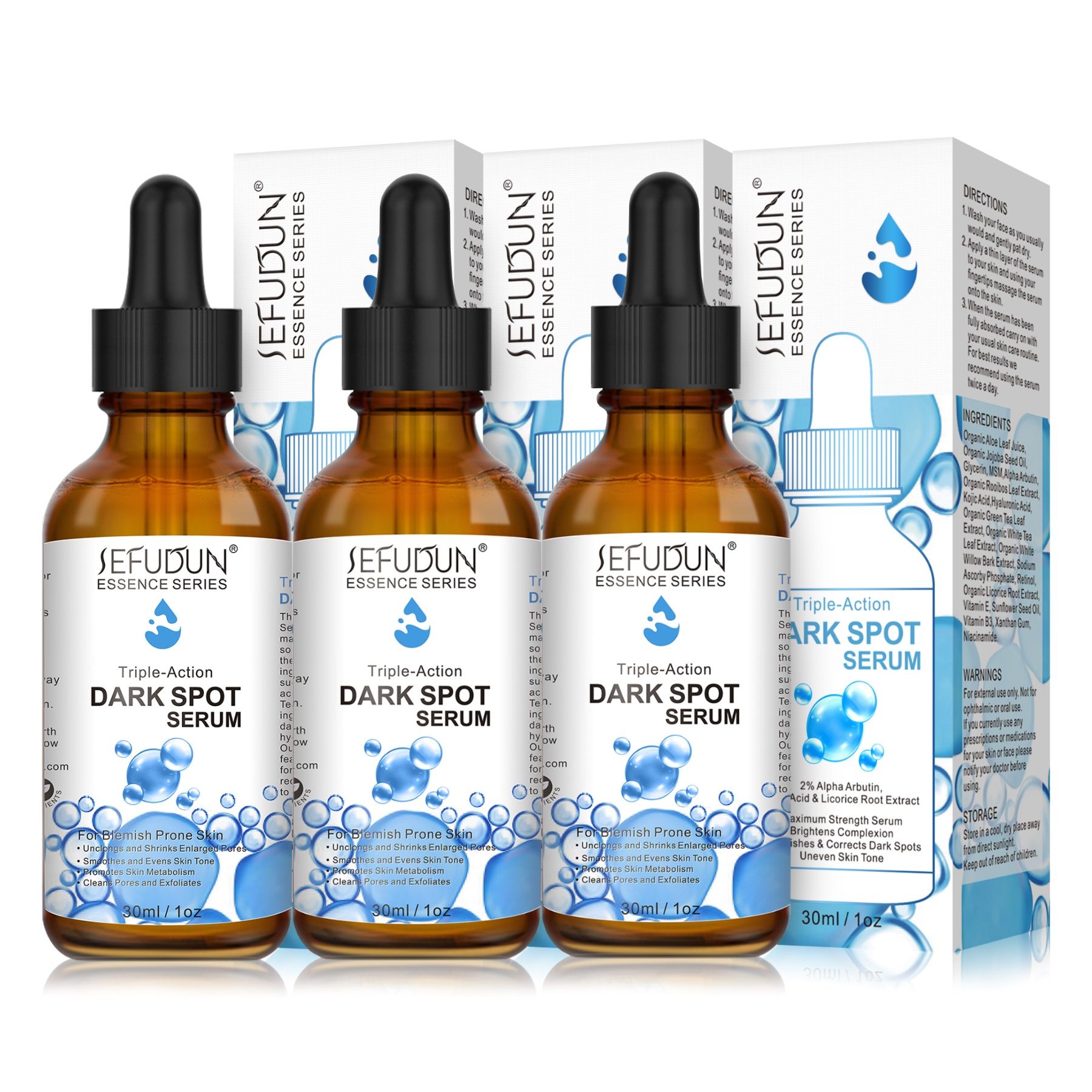 SEFUDUN Niacinamide Gesichtsserum gegen Pigmentflecken Dark Spot