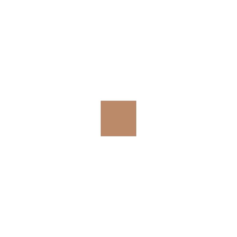 Quadratische Probe der Foundation-Farbe. Beige-braune Farbe.