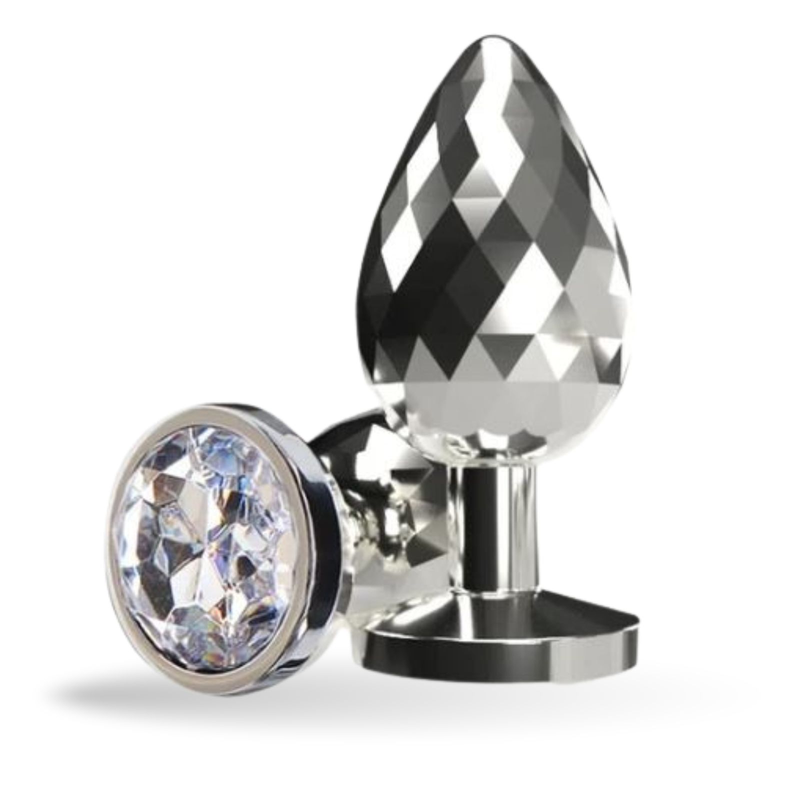 Analplug aus Metall mit Zierstein M - Lovelyness