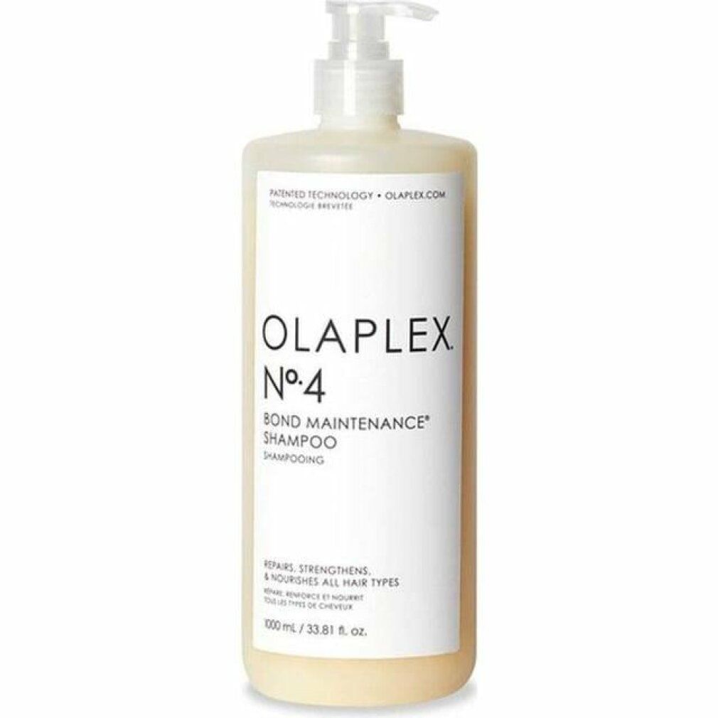 Olaplex Nr. 4 Bond Maintenance Shampoo in einem 1-Liter-Spender.