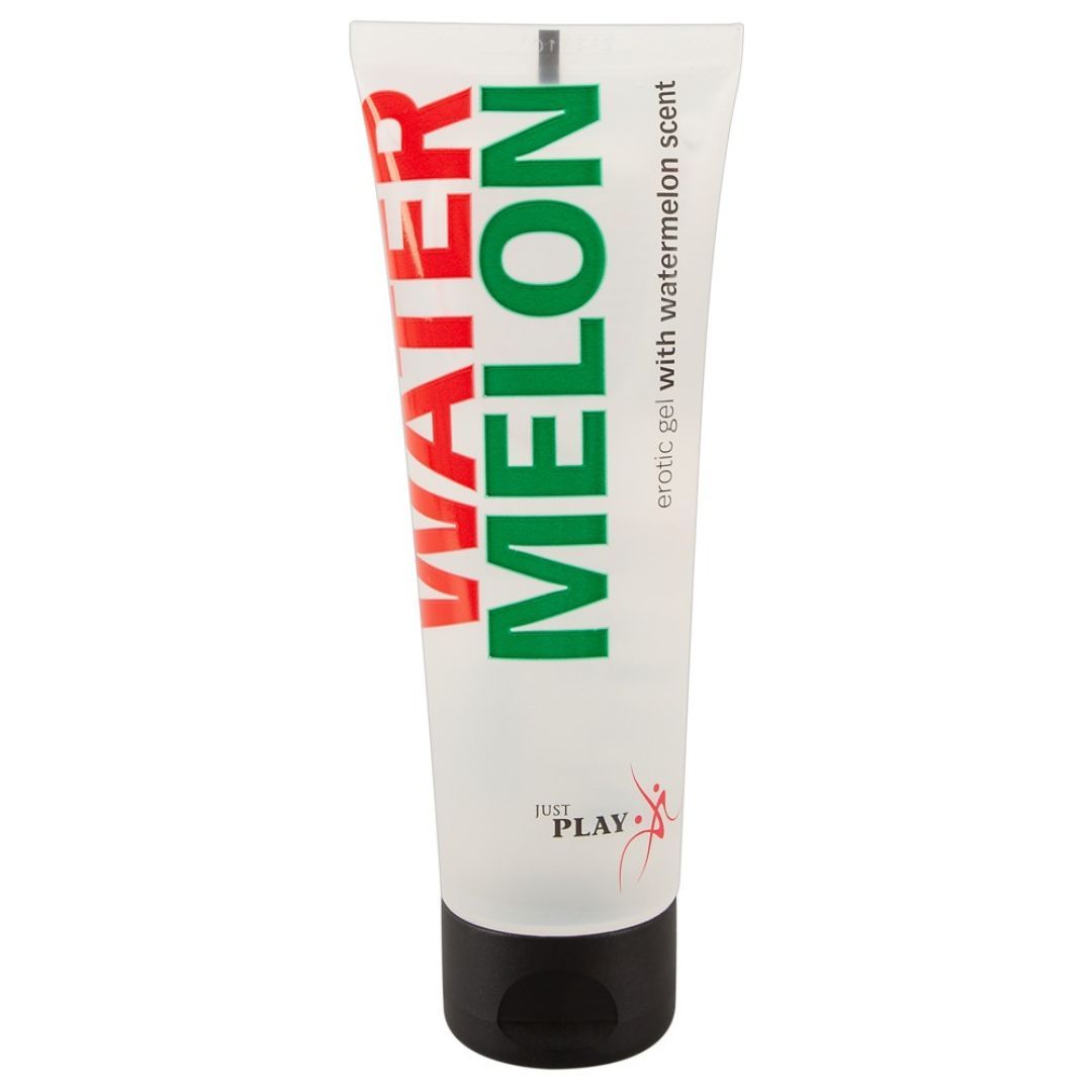 Massagegel mit fruchtigem Wassermelonenduft auf Wasserbasis | Hohe Gleitfähigkeit | JustPlay
