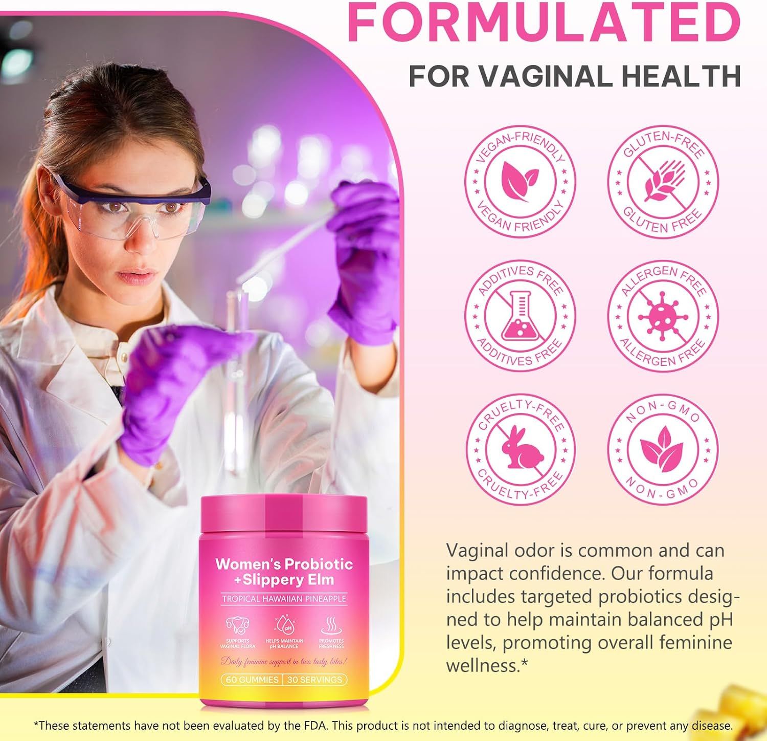 Zoxpm Probiotika Frauen Intimflora Gummibärchen