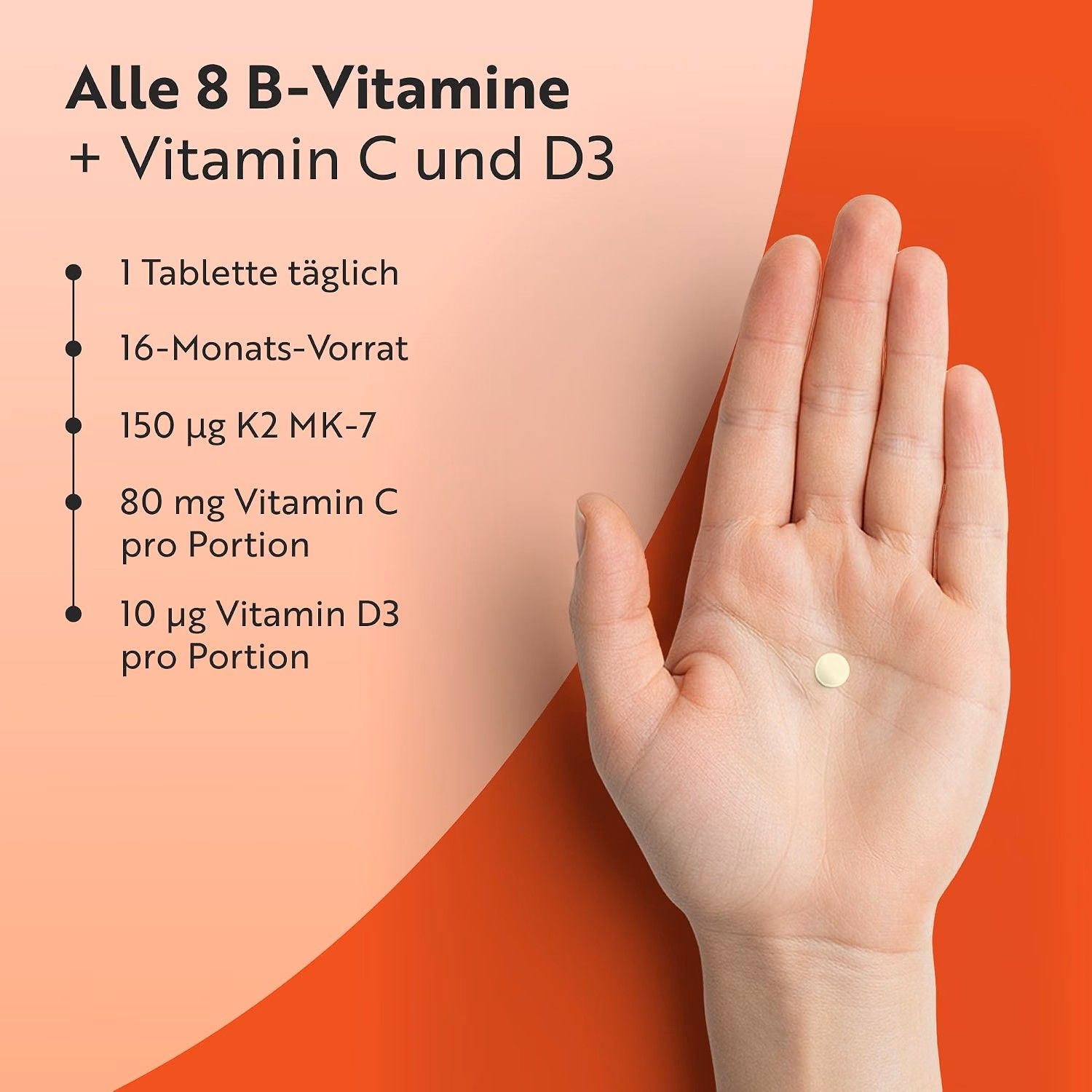 Nutravita Vitamin-B-Komplex mit Vitamin C und D
