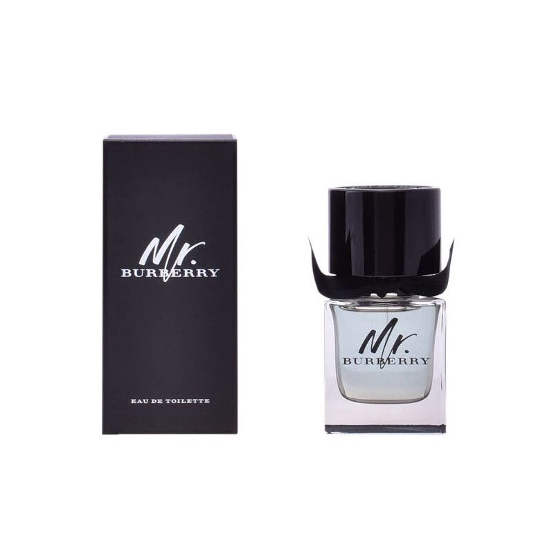 MR. BURBERRY Eau de Toilette Flakon und schwarze Verpackung.