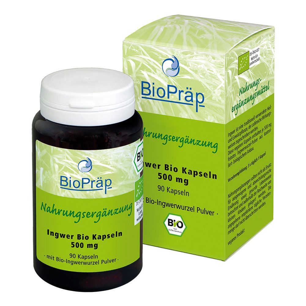 BioPräp BIO Ingwer 500mg Kapseln