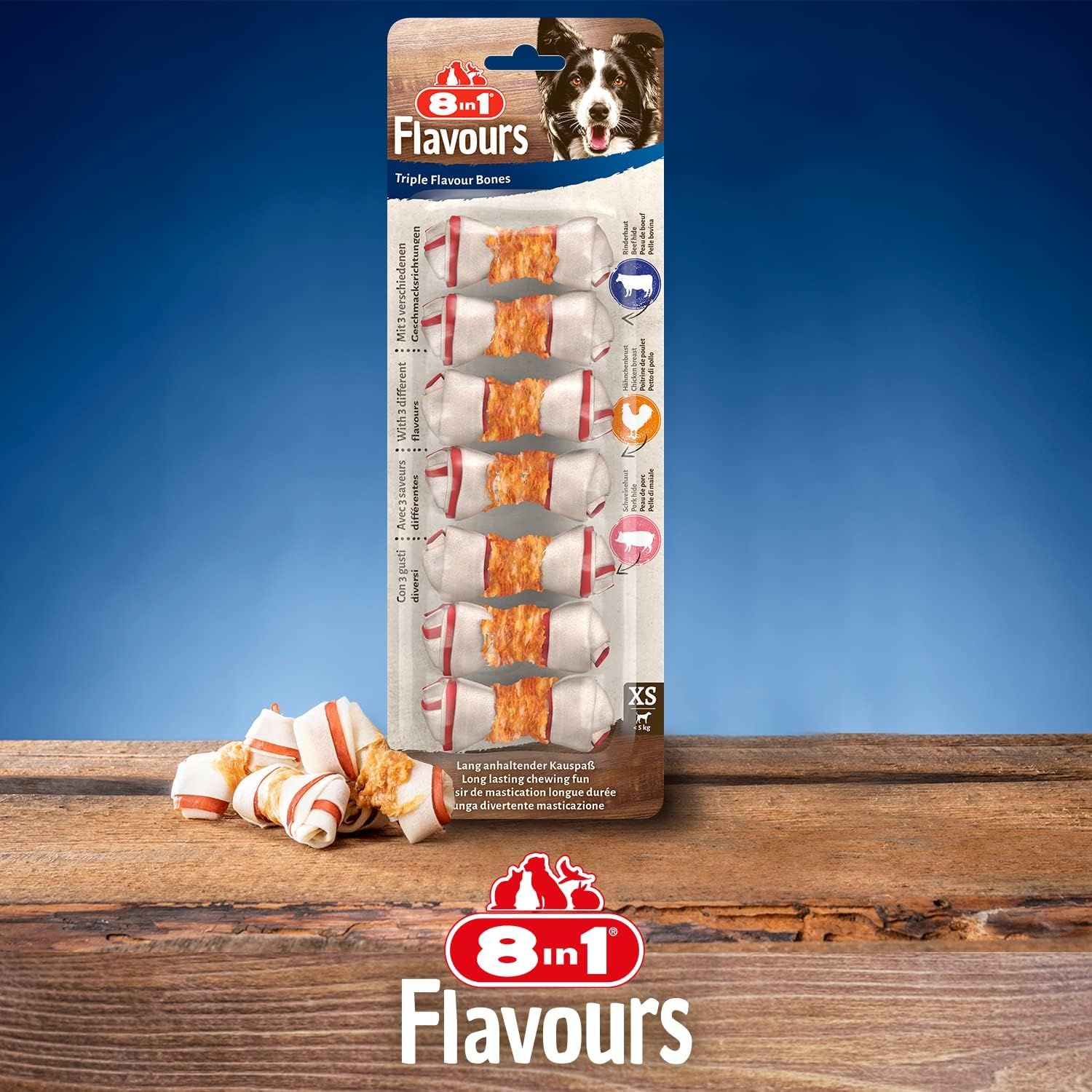 8in1 Triple Flavour Knochen XS
