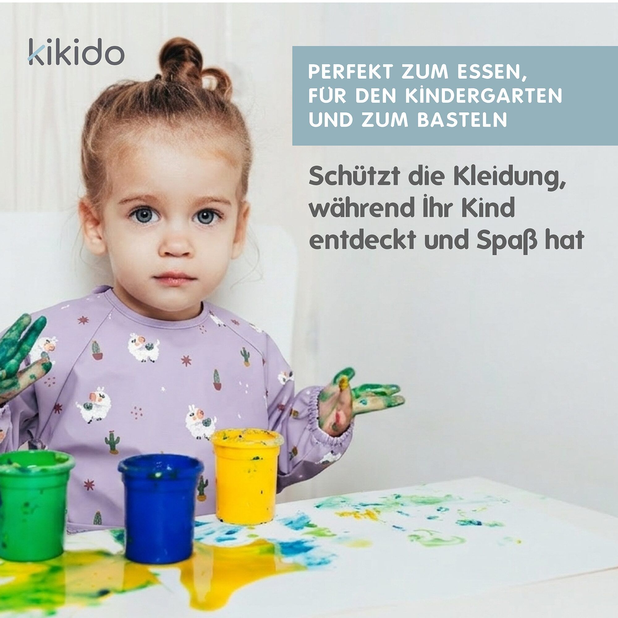 Kikido Baby Lätzchen mit Ärmeln Cip