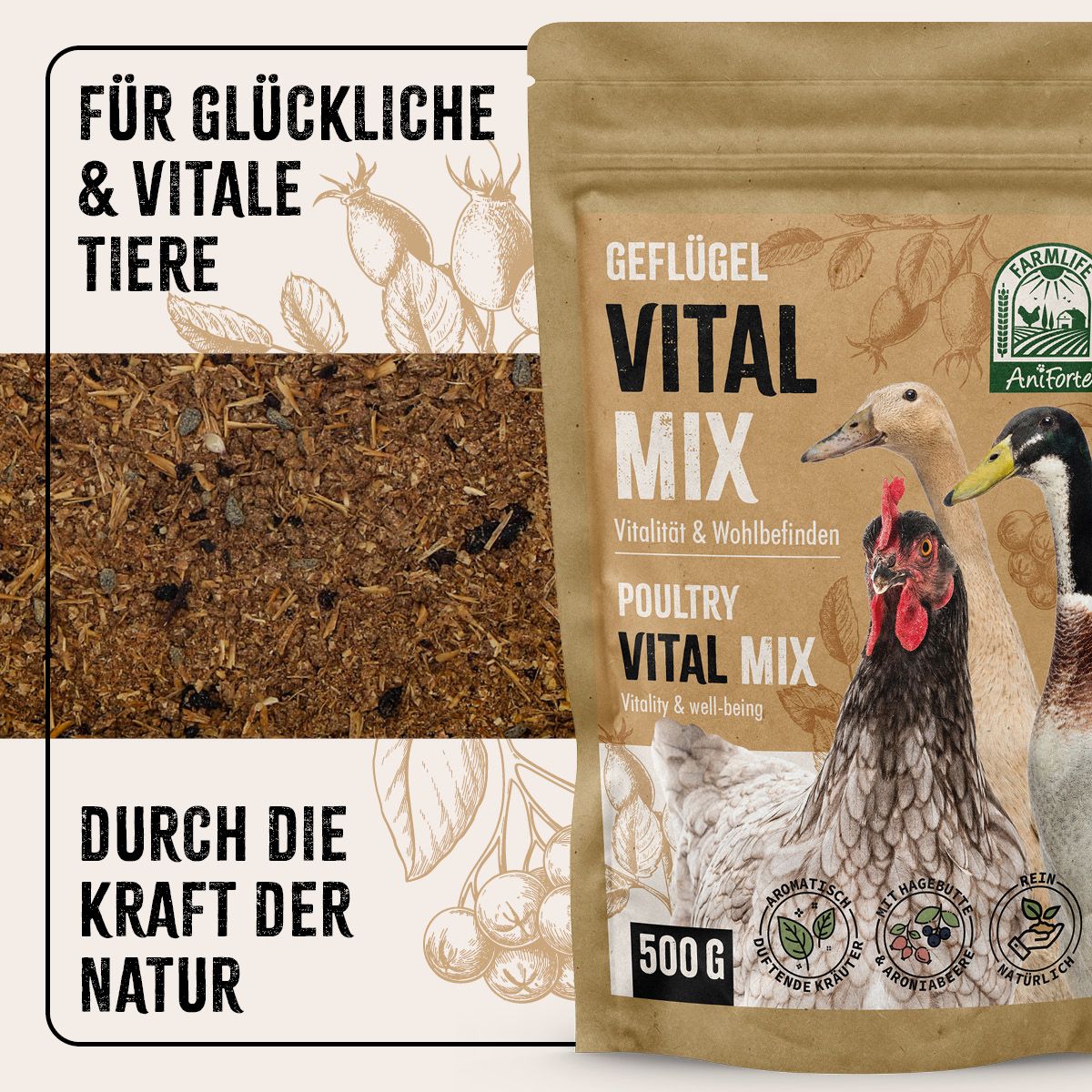 AniForte FarmLife Geflügel Vital Mix Pulver