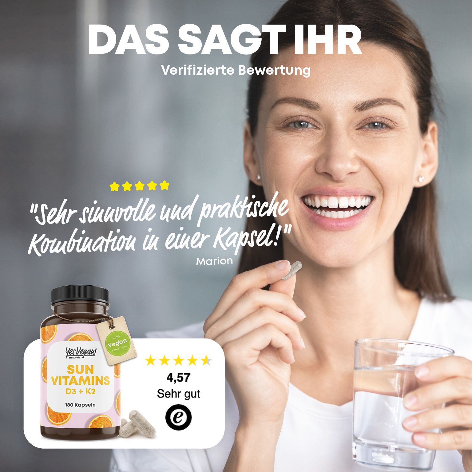 Vitamin D3 K2 Omega 3 + Calcium Magnesium und Zink - 180 Kapseln 5000 IE - Vitamin d hochdosiert