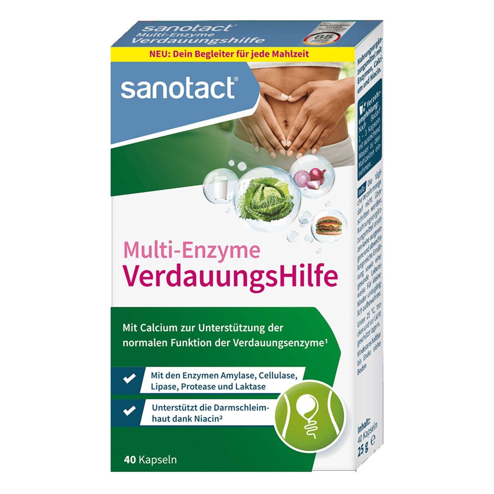 Sanotact VerdauungsHilfe Multi-Enzyme Kapseln