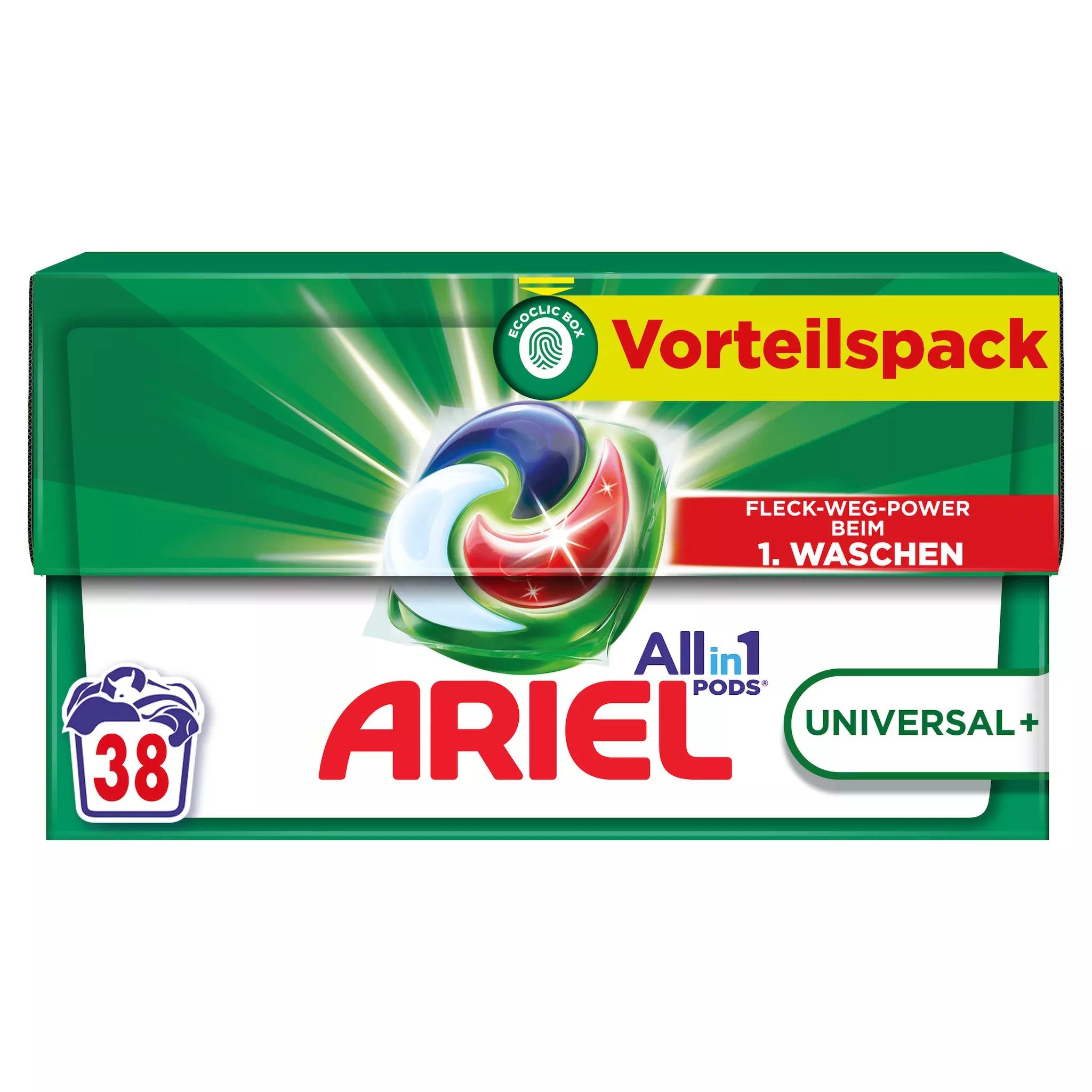 Ariel All-in-1 PODS Flüssigwaschmittel-Kapseln - 38 Waschladungen