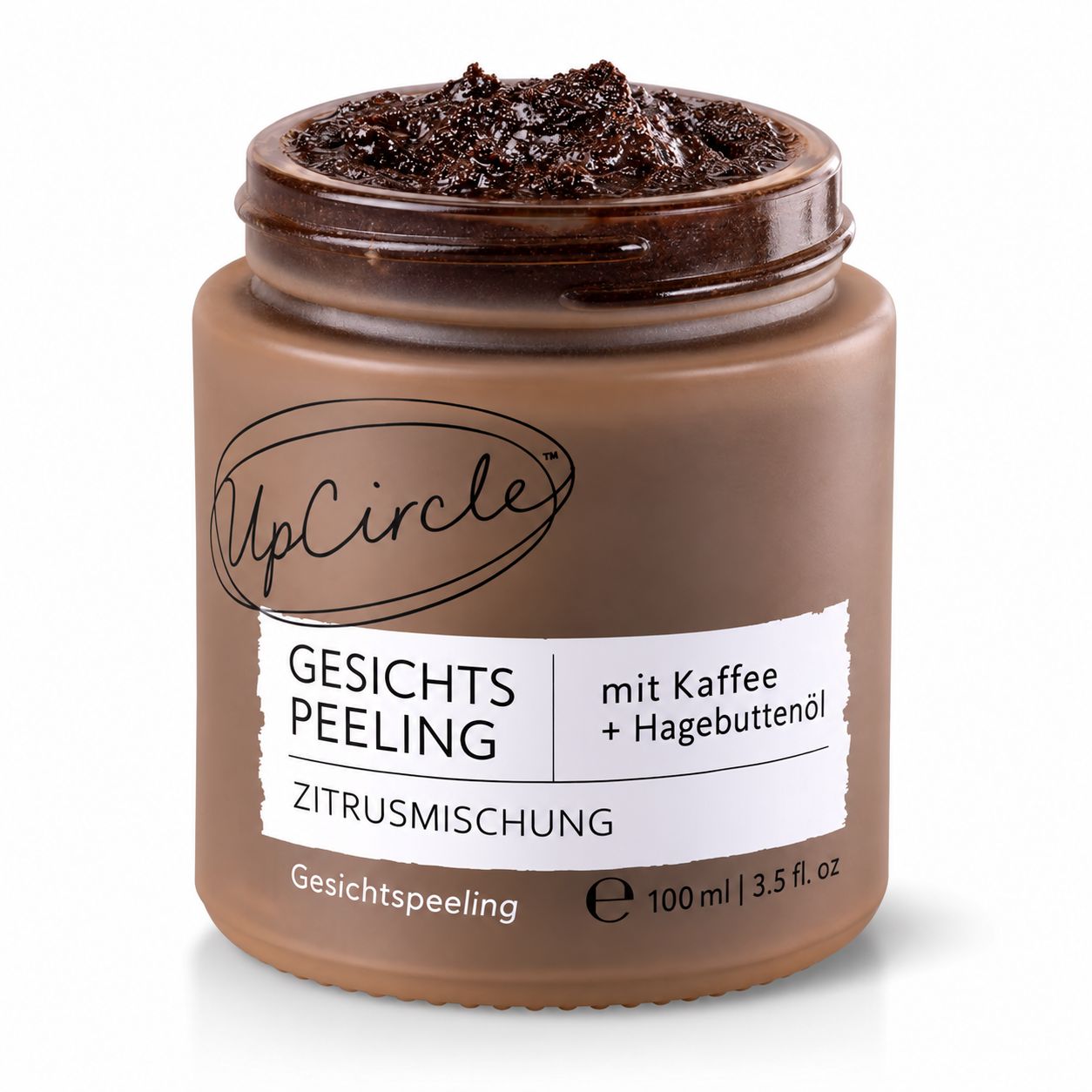 UpCircle Gesichts-Peeling Zitrusmischung mit Kaffee und Hagebuttenöl, 100ml.
