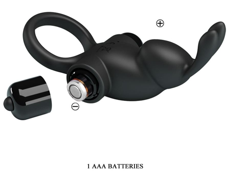 Pretty Love Cockring Rabbit Schwarz