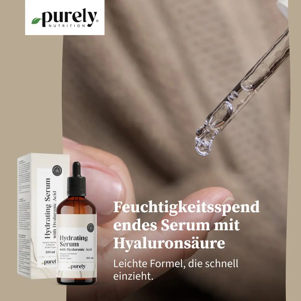 Purely Cosmetics Feuchtigkeitsspendendes Serum mit Hyaluronsäure
