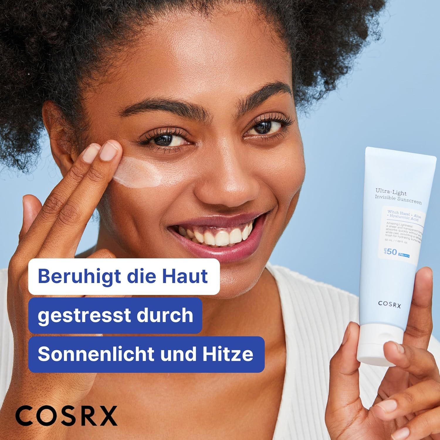COSRX Ultra-Leichte Unsichtbare Sonnencreme LSF 50 Transparenter Sonnenschutz