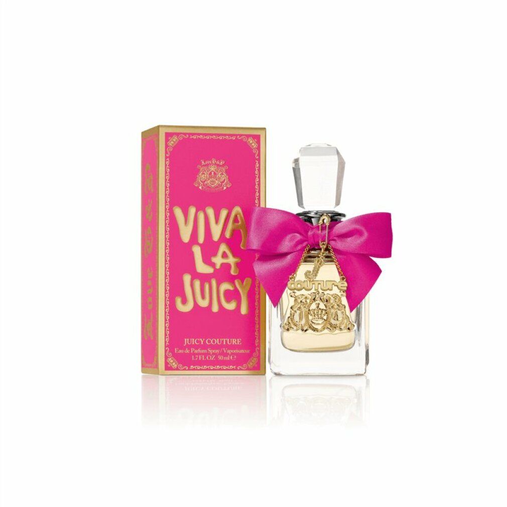 Parfümflasche und Schachtel. Flasche mit rosa Schleife. Rosa Schachtel mit goldener Schrift.