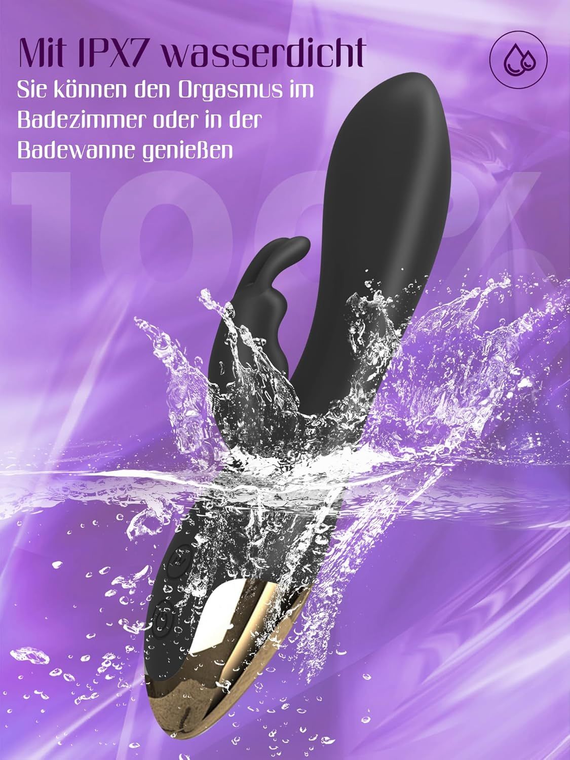HIVEFUN Diloschwanz G Punkt Vibrator Schwarz