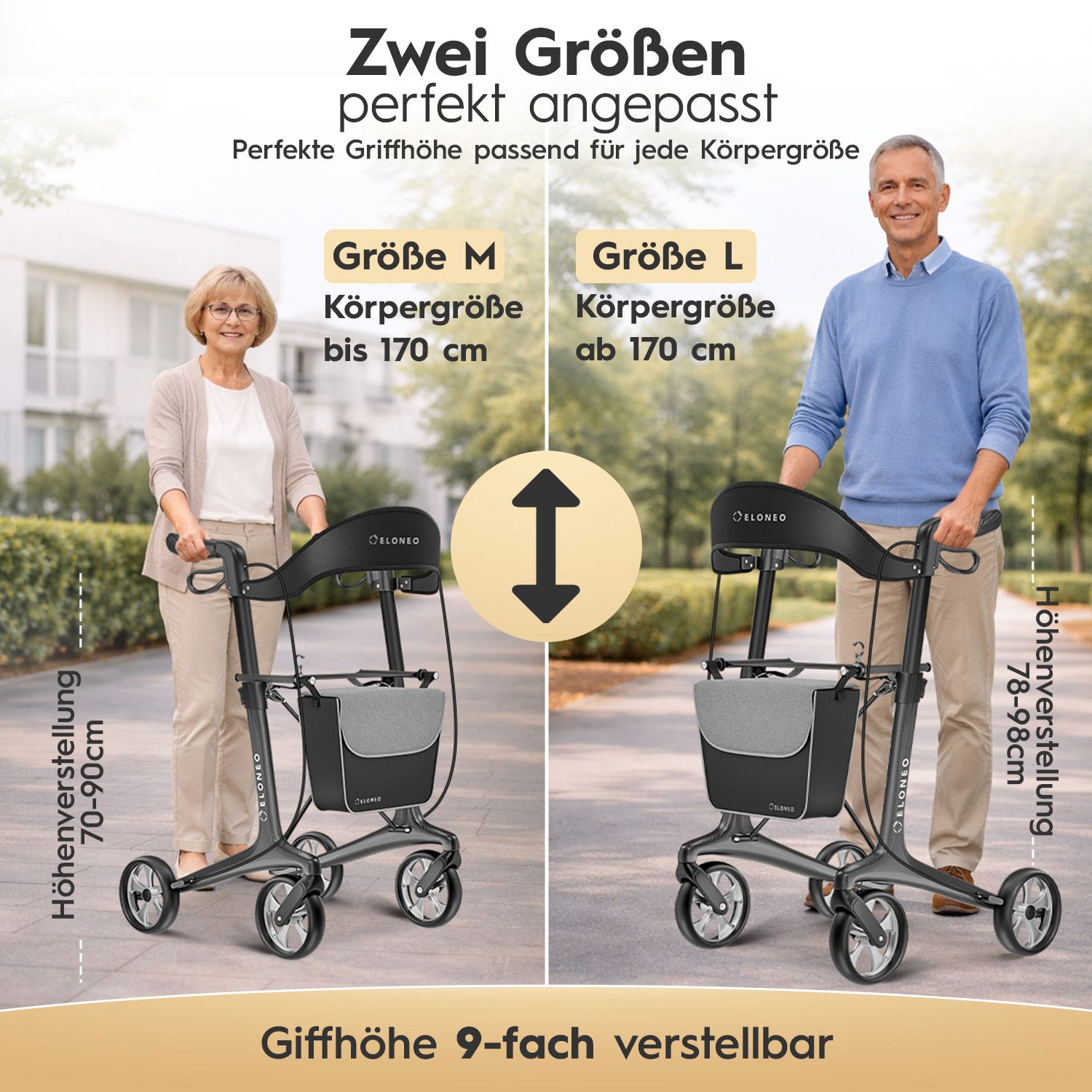 ELONEO Carbon Rollator - M