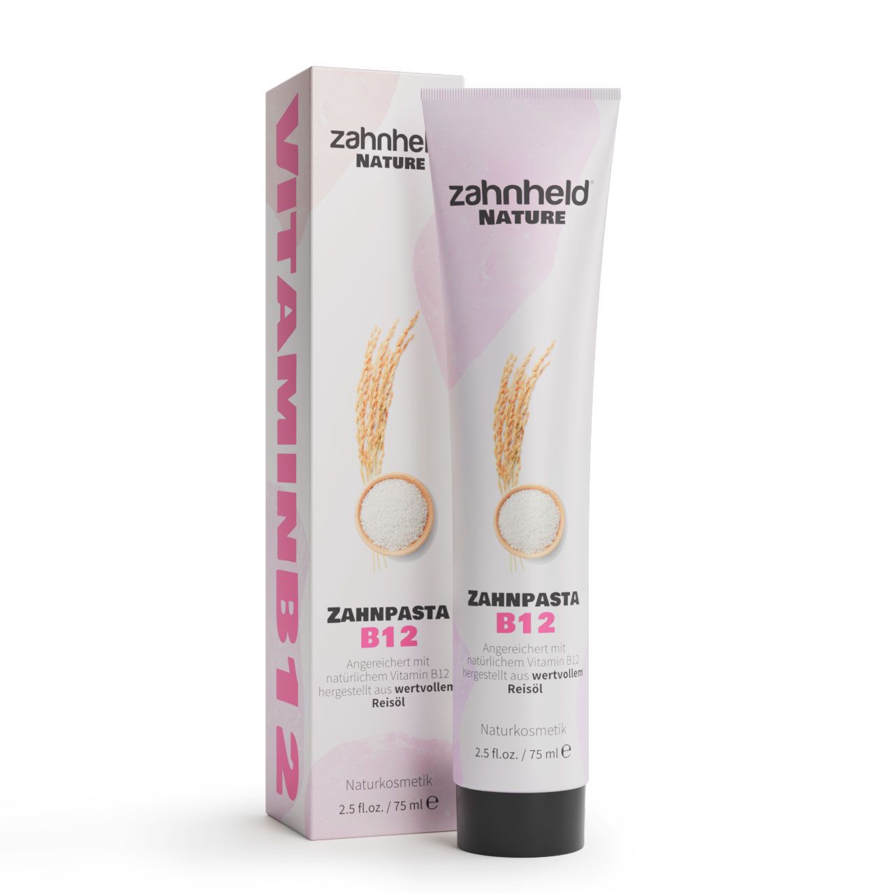 Zahnheld Zahnpasta B12 Zahncreme mit Vitamin B12 ohne Fluorid (75ml (6er Pack))
