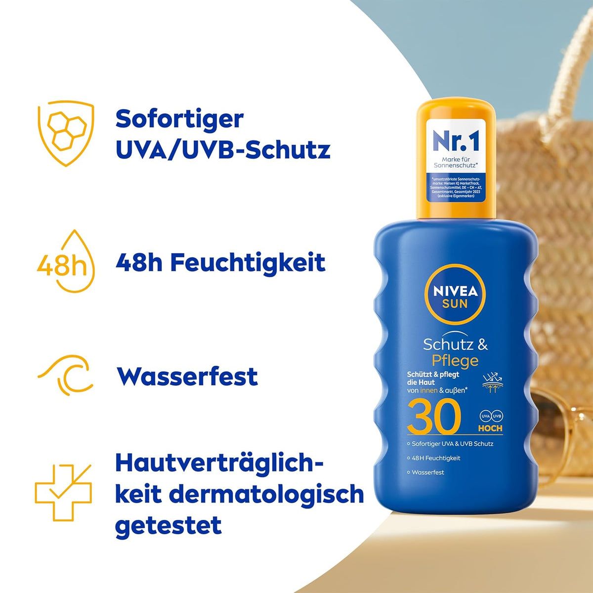 NIVEA SUN Schutz & Pflege Sonnenspray LSF 30