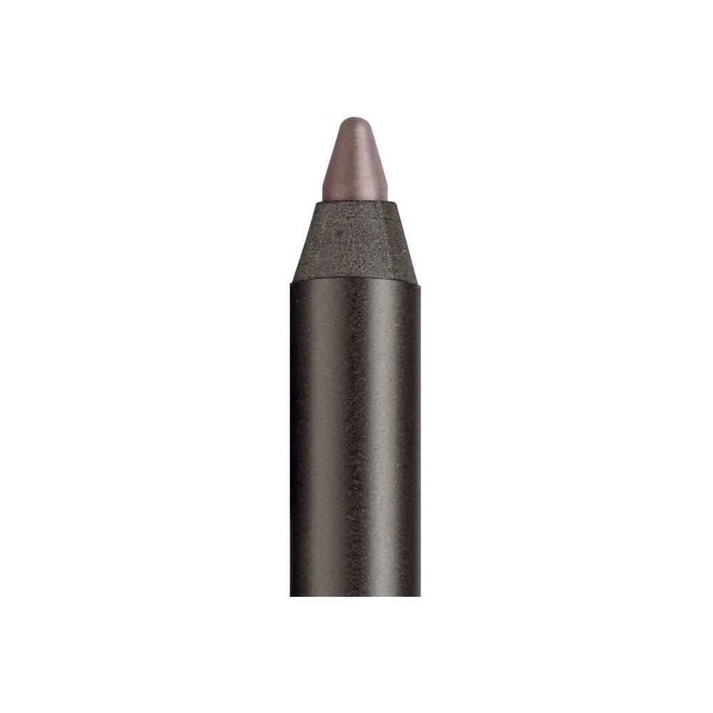 Eyeliner-Stift mit brauner Spitze. Zylindrischer, dunkler Schaft. Spitze in Braun-Grau.