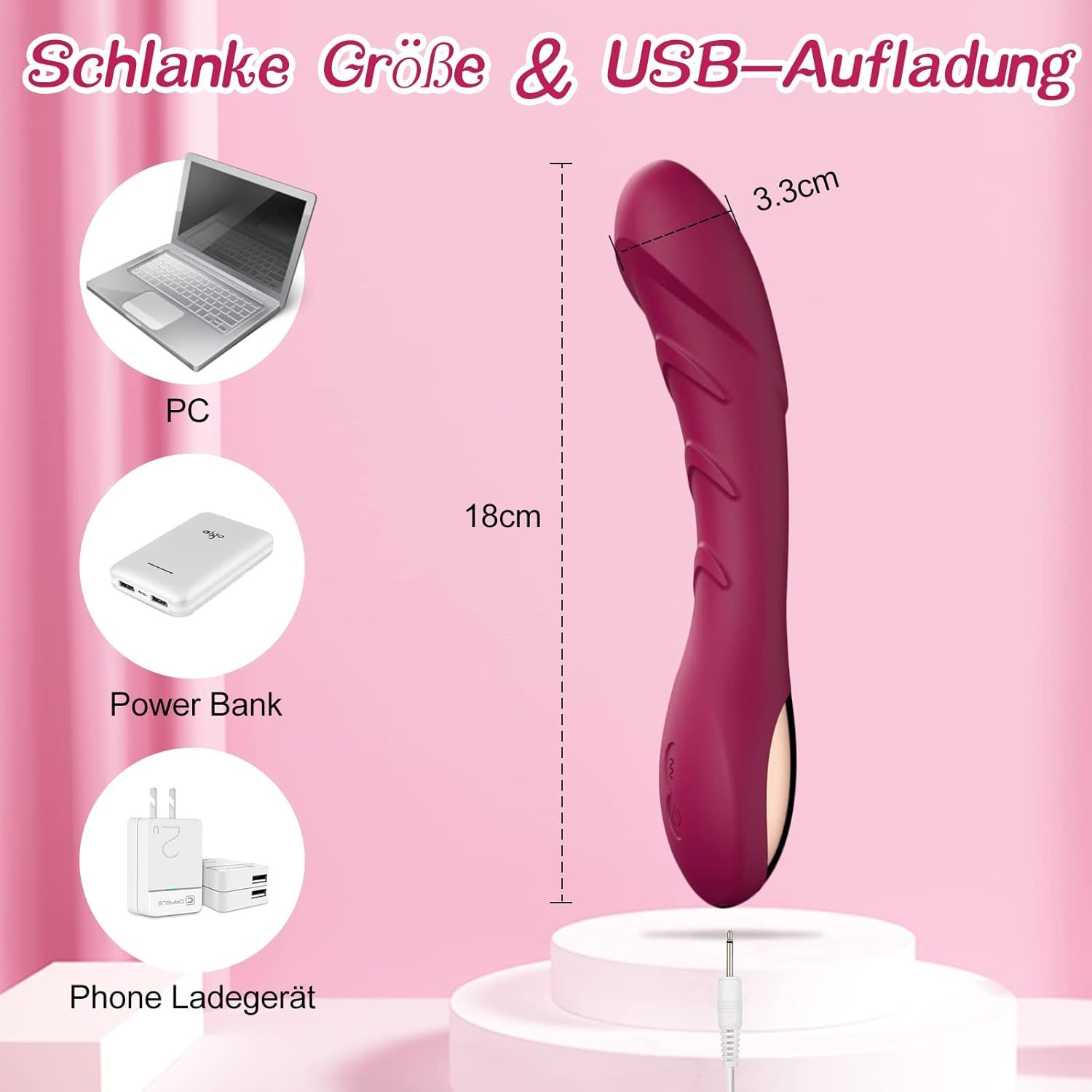 YICOCO Silikon G-Punkt Vibrator Sexspielzeug