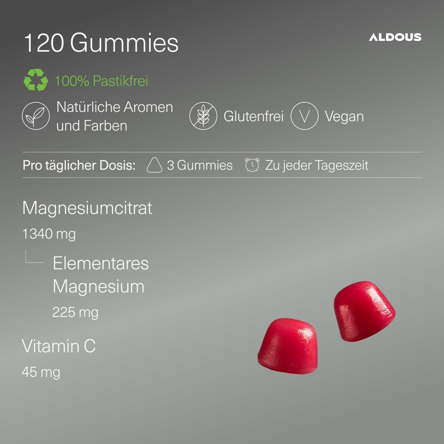 Aldous Magnesiumcitrat-Gummis